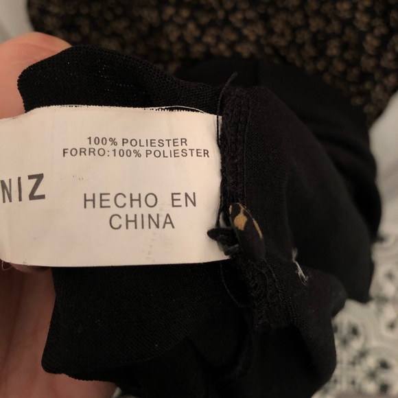 Alaniz Black and Gold Dress - Picture 5 of 6